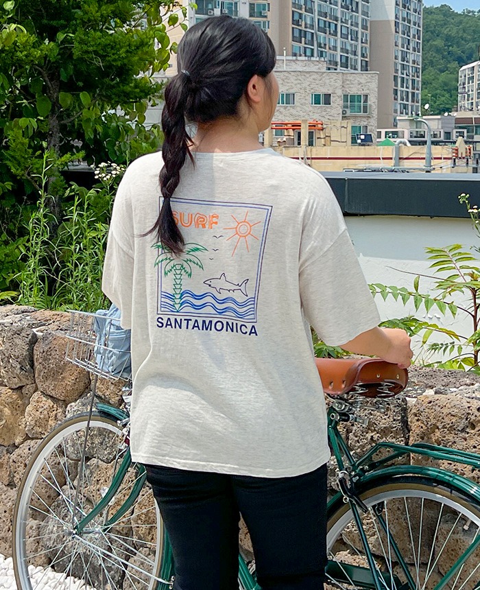 [55-100]서프반팔 티셔츠